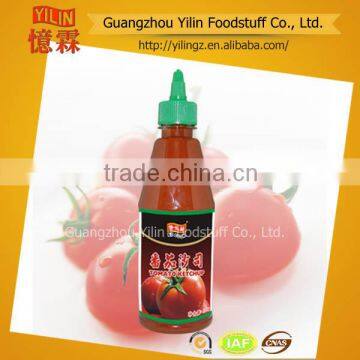 chinese factory 495g Yilin tomato ketchup sauce Brand for food