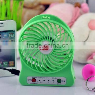 portable led fan build-in lithium battery mini fan travel fan 18650 battery