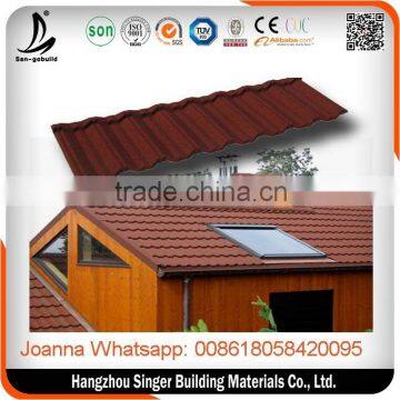 Aluminum zinc Factory Direct Sell colorful building construction roof tiles for Nigeria/Kenya