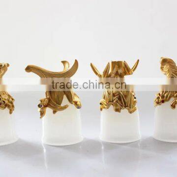 2015 Hot sales!! 4 Pcs Afghanistan jade drinking cup, high-grade wine