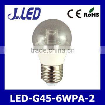 Globe bulb g45 6w led bulb e27 made in china