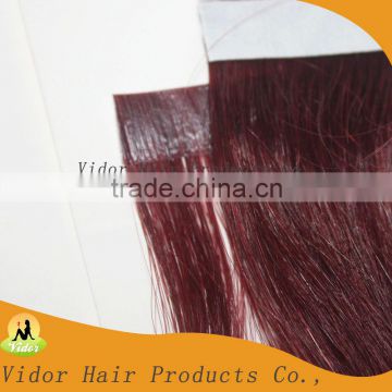 100% human hair color 135# tape hair extensions