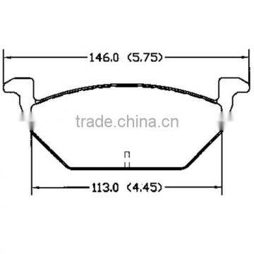 D768A 13.0470-7117.2 for Audi VW SEAT Skoda disc brake pad