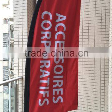 Custom Advertising Feather Banner /feather Flag With Beach Flag Pole photo-3