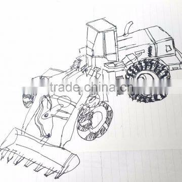 Chinese compact zl12f wheel loader ,Chinese lingong shovel loader for sale