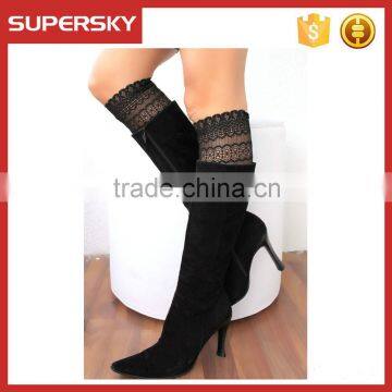 V-92 Stylish and soft women lace boot cuffs /knitted lace leg warmers