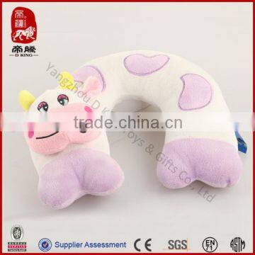 Plush function toy cute cow soft neck pillow