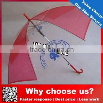 Latest design Hot selling Straight high quality eva transparent umbrella