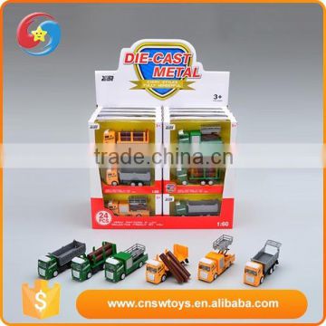 China supplier funny kids colourful metal diecast toys truck