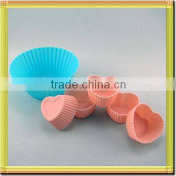 Multi Colors Heart Shape Make Cake Silicone Bakery Mold photo-4