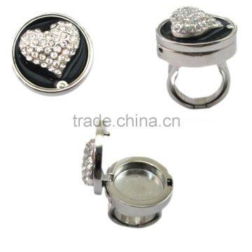 2015 New fashion love solid perfume container /lip gloss ring, with adjustable ring, EN71, CPSIA, REACH, RoHS compliance, OEM d