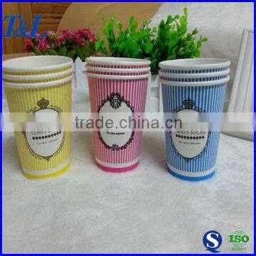 Customized 7 oz paper cup with top quality and low price manufactured by factory T&L brand