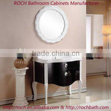 ROCH 8038 Classical European Style Silver Mirror Bathroom Furniture