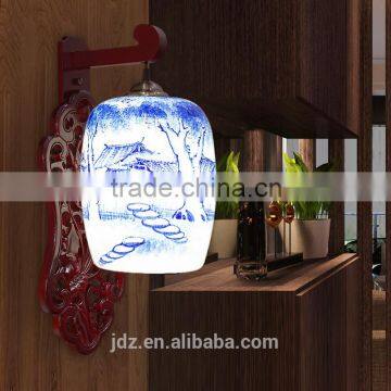 Traditional Wall Lamp For Reading Ceramic Wood Craft Beside Home Deco Hotel Beside LED E27 220v 110v photo-5