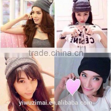 2015 Lovely cat ear knitting woman warm winter hat                        
                                                Quality Choice