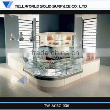 TW high quality solid surface counter small juicer kiosk