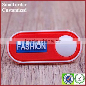 Design custom waterproof soft plastic number pvc tag for bag garment