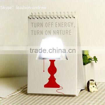 Custom USB Page By Page Lamp Desk Table Lamp LED Night Light