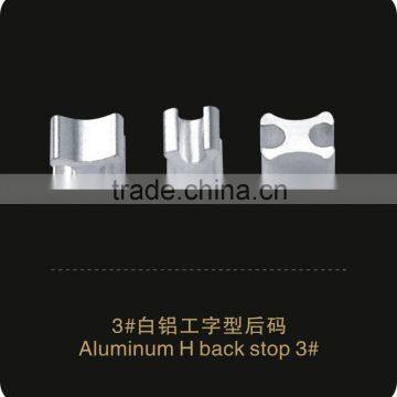 Aluminum H Bottom Stopper NO.3 zipper accessories garment apparel