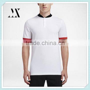 New Style Custom Men's Slim Fit Golf Polo Shirts With Blade Collar Men's Short Sleeve T-shirt Wholesale