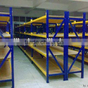 Warehouse Long-span Shelving, Bolted Metal Storage Racks, Adjustable warehouse shelves