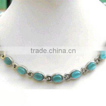 TT82 Elegant Beauful Green Diamonds Fashion Necklace