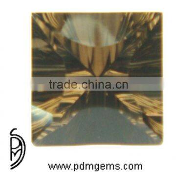Smoky Quartz Semi Precious Gemstone Square Concave Cut For Engagement Ring From Manufacturer/Wholesaler