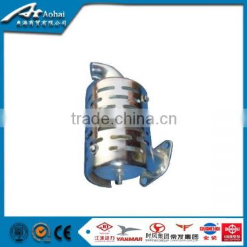 Aluminized steel muffler for single cylinder air cooled diesel engine