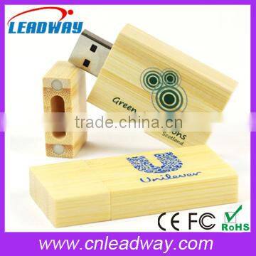 Products novelty bamboo usb flash memory with wooden or bamboo box