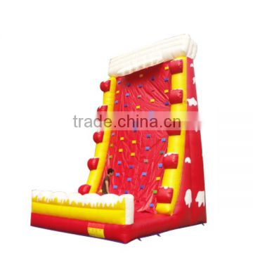 2015 hot funny inflatable climbing wall