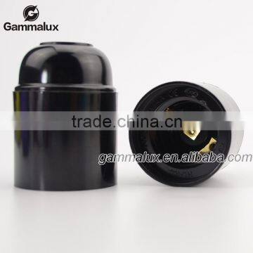 Wholesale CE Smooth Black E27 Lamp Holder E27 Bakelite Lighting DIY Accessories