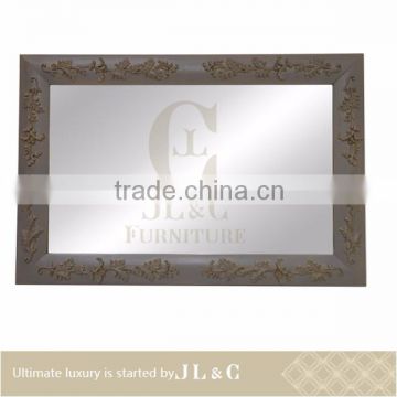 AM02-01 Scroll Grass Pattern Frame Mirror for Luxury Bedroom Sets-JLC Luxury Home Furniture