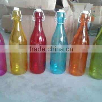 popular sale colored juice bottle swing top