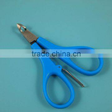 MRQ-001 stainless steel blue color plastic nail care nipper