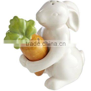 ceramic Easter Favor Bunny salt and pepper shaker