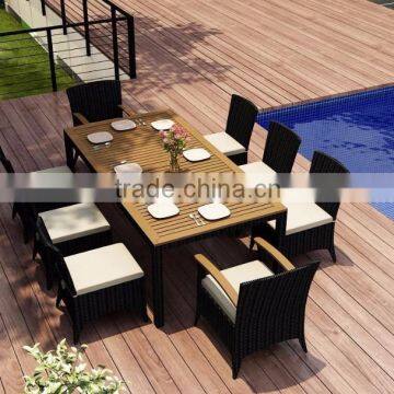 Synthetic Rattan Dining Set Aluminium Frame - Wicker rattan Dining Room Furniture