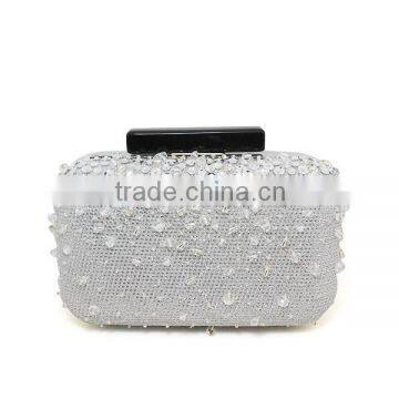 Vogue Made in china embellished clutch Beaded material bag