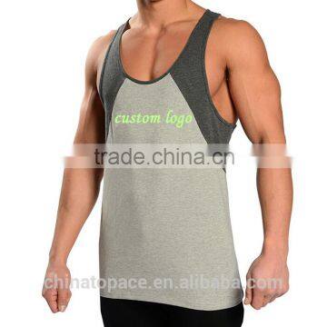 100% Cotton Wholesale Sexy Mens Sports Wear Bulk Custom Wrestling Stringer Singlet Gym Bodybuilding Tank Top photo-2