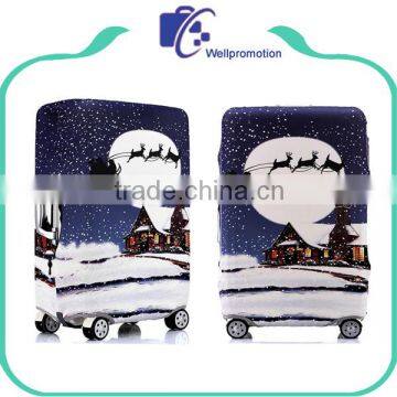 Custom elastic waterproof protective luggage cover spandex