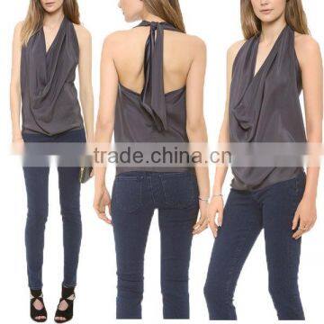 Deed V Neck Fashion Wholesale Bangkok Tank Top L1520