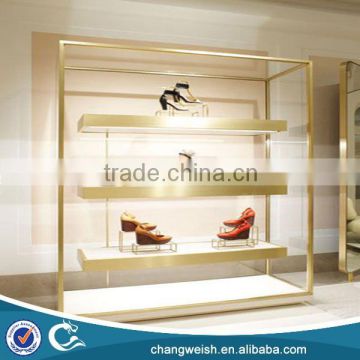 retail metal shoe shelf display and shoe display showcase