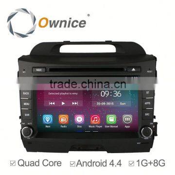 Wholesale price 2 core Android 4.4 & Android 5.1 car gps navigation for Kia Sportage R built in wifi