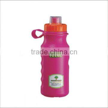 BPA free plastic promotional sport water drinking bottle with handle