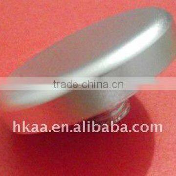 precision machining aluminum round cap with clear anodizing