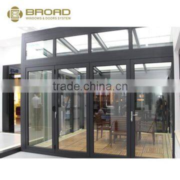 new design aluminum glass folding door interior glass doors