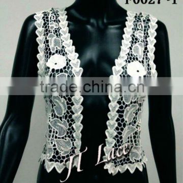 cotton sleeveless vest lace for ladies(F0027)