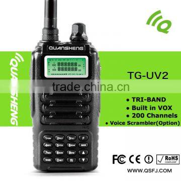 Tri band walkie talkie multi bands walkie talkie handheld amateur two way radio