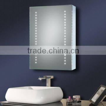 High quality led lighted mirror cabinet ,illuminated mirror cabinet with shaver socket