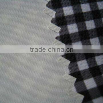 240T 100% polyester transfer print pongee with PU coating