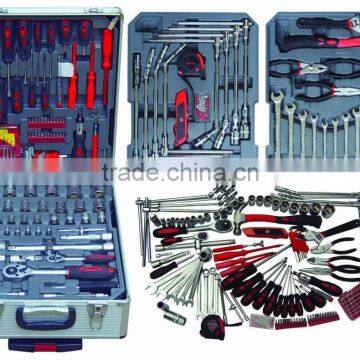 186pcs cabinet hand tool kit with aluminium case